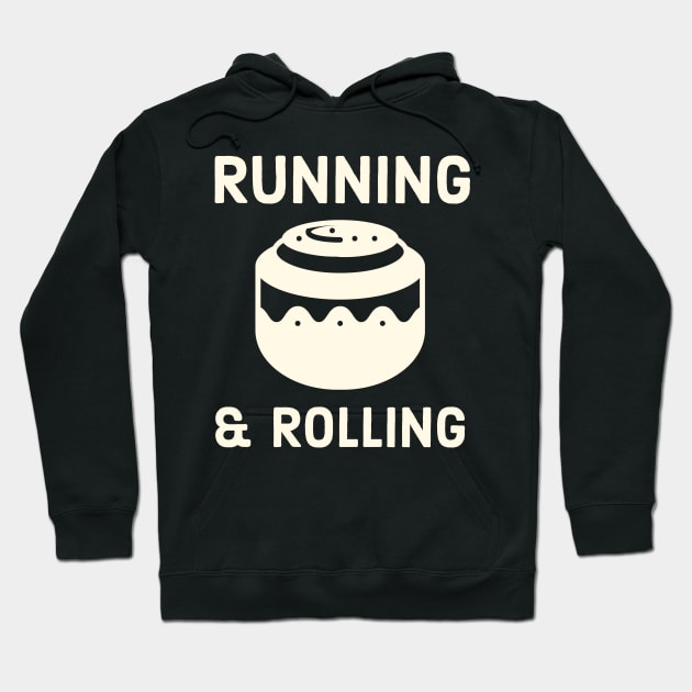 Cinnamon Roll Running and Rolling Pastry Chef Hoodie by PodDesignShop